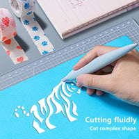 Deli Non-Slip Metal Scalpel Knife Tools Handle Engraving Craft knives ceramic tip Safety Cutter Paper Knife Accessories