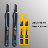 Deli Nusign Aluminum Alloy Utility Knife Small Portable Disassemble Metal Blade Paper Box Cutter Self-Locking нож Art Stationery