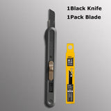 Deli Nusign Aluminum Alloy Utility Knife Small Portable Disassemble Metal Blade Paper Box Cutter Self-Locking нож Art Stationery