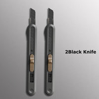 Deli Nusign Aluminum Alloy Utility Knife Small Portable Disassemble Metal Blade Paper Box Cutter Self-Locking нож Art Stationery