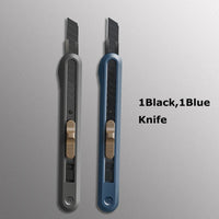 Deli Nusign Aluminum Alloy Utility Knife Small Portable Disassemble Metal Blade Paper Box Cutter Self-Locking нож Art Stationery