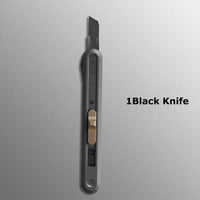 Deli Nusign Aluminum Alloy Utility Knife Small Portable Disassemble Metal Blade Paper Box Cutter Self-Locking нож Art Stationery