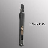 Deli Nusign Aluminum Alloy Utility Knife Small Portable Disassemble Metal Blade Paper Box Cutter Self-Locking нож Art Stationery