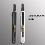 Deli Nusign Aluminum Alloy Utility Knife Small Portable Disassemble Metal Blade Paper Box Cutter Self-Locking нож Art Stationery