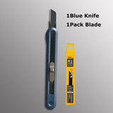 Deli Nusign Aluminum Alloy Utility Knife Small Portable Disassemble Metal Blade Paper Box Cutter Self-Locking нож Art Stationery