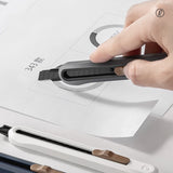 Deli Nusign Aluminum Alloy Utility Knife Small Portable Disassemble Metal Blade Paper Box Cutter Self-Locking нож Art Stationery
