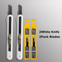 Deli Nusign Aluminum Alloy Utility Knife Small Portable Disassemble Metal Blade Paper Box Cutter Self-Locking нож Art Stationery