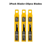 Deli Nusign Aluminum Alloy Utility Knife Small Portable Disassemble Metal Blade Paper Box Cutter Self-Locking нож Art Stationery