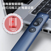 Deli Nusign Bluetooth NS100 Green PPT Laser Pointer Powerpoint Laser Flip Pen Remote Li- battery Surport TTP/Prezi/Keynote