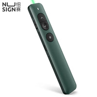 Deli Nusign Bluetooth NS100 Green PPT Laser Pointer Powerpoint Laser Flip Pen Remote Li- battery Surport TTP/Prezi/Keynote