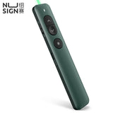 Deli Nusign Bluetooth NS100 Green PPT Laser Pointer Powerpoint Laser Flip Pen Remote Li- battery Surport TTP/Prezi/Keynote