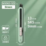 Deli Nusign NS063 Mini Utility Knife Office School Student 137mm Small Cutter SK5 Material Blade Color Knife Europe Style