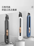 Deli Nusign NS063 Mini Utility Knife Office School Student 137mm Small Cutter SK5 Material Blade Color Knife Europe Style