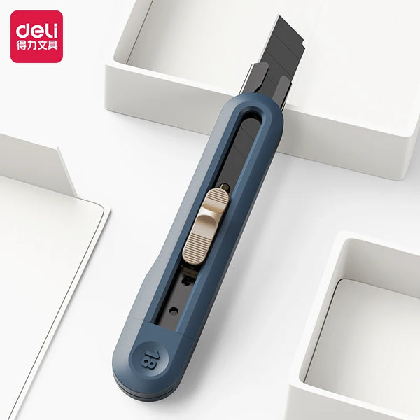 Deli Nusign Mini Utility Knife Portable Box Cutter Auto Retract