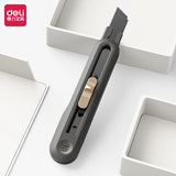 Deli Nusign Utility Knife High Carbon Big Size Paper Box Cutter With Blades 18MM ,Auto-Lock Design Art Supplies Sharp Cutting