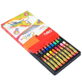 Deli Oil Pastel 12/18/24 Color School Crayons Creative Cartoon Round Shape Drawing Non-Toxic Kids Student Art Supplies