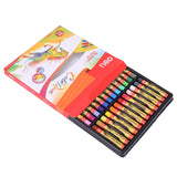 Deli Oil Pastel 12/18/24 Color School Crayons Creative Cartoon Round Shape Drawing Non-Toxic Kids Student Art Supplies