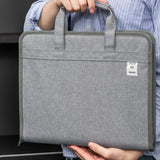 Deli Organ Bag Folder A4 13 Layer Expanding File Folder With Sticky Labels for Students Organ Pack Document Storage File Bag