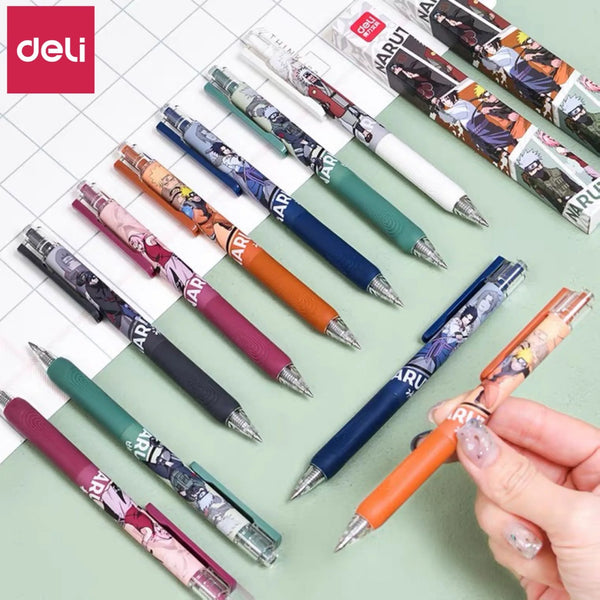 Deli Pens 1pcs Deli Naruto Rollerball Gel Pens for School Supplies