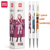 Deli Pens 1pcs Kawaii Naruto Bullet Pen for School Office Accessories Cute Japanese Stationery Supplies Anime Kids Gift Cool Pen