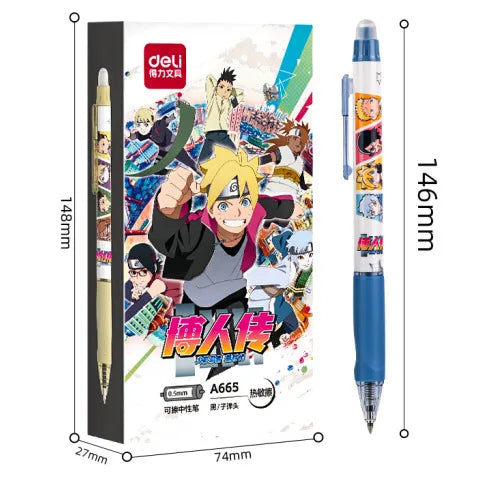 Deli Pens 3pcs Cute Naruto Erasable Pens for School Stationery Supplie –  AOOKMIYA