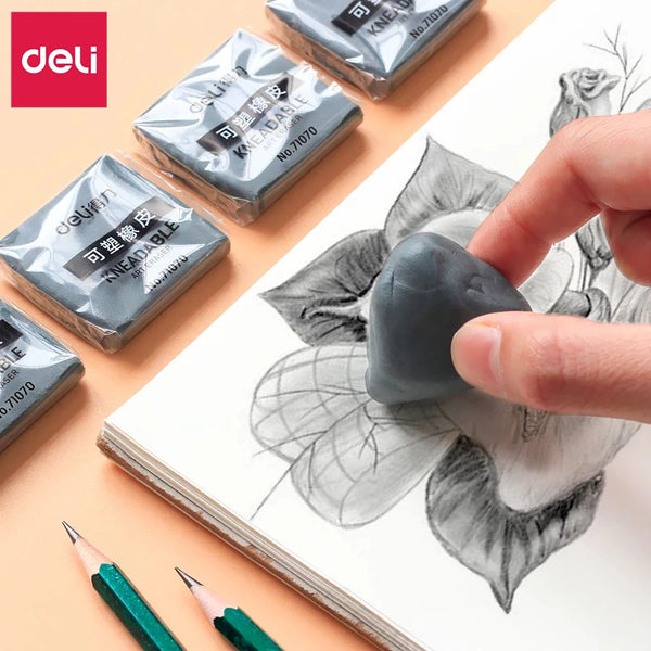 Deli Plasticity Rubber Soft Eraser Student Drawing Sketch Highlight Kn –  AOOKMIYA