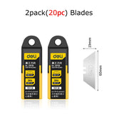 Deli Pocket Knife Box Cutter Heavy Duty Multi-function SK2 Stainless Steel taglierino professionale cuchillos Folding couteau