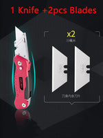 Deli Pocket Knife Box Cutter Heavy Duty Multi-function SK2 Stainless Steel taglierino professionale cuchillos Folding couteau