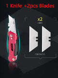 Deli Pocket Knife Box Cutter Heavy Duty Multi-function SK2 Stainless Steel taglierino professionale cuchillos Folding couteau