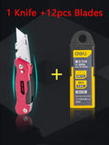 Deli Pocket Knife Box Cutter Heavy Duty Multi-function SK2 Stainless Steel taglierino professionale cuchillos Folding couteau