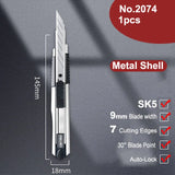 Deli Pocket Knife Box Cutter Utility Knife Retractable Blade 9mm нож for Home Office School Stationery Cut Paper Craft Knives