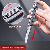 Deli Pocket Knife Box Cutter Utility Knife Retractable Blade 9mm нож for Home Office School Stationery Cut Paper Craft Knives