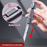 Deli Pocket Knife Box Cutter Utility Knife Retractable Blade 9mm нож for Home Office School Stationery Cut Paper Craft Knives