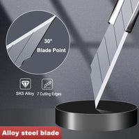 Deli Pocket Knife Box Cutter Utility Knife Retractable Blade 9mm нож for Home Office School Stationery Cut Paper Craft Knives