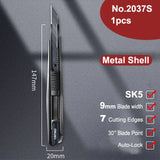 Deli Pocket Knife Box Cutter Utility Knife Retractable Blade 9mm нож for Home Office School Stationery Cut Paper Craft Knives