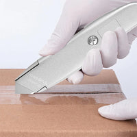 Deli Pocket Knife Retractable Unboxing Cutter Heavy Duty Utility Knife нож Couteau SK5 Blade Opener for Cardboard Carton Box