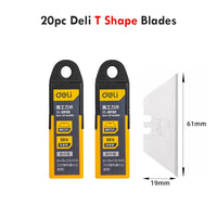 Deli Pocket Knife Retractable Unboxing Cutter Heavy Duty Utility Knife нож Couteau SK5 Blade Opener for Cardboard Carton Box