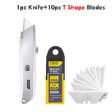 Deli Pocket Knife Retractable Unboxing Cutter Heavy Duty Utility Knife нож Couteau SK5 Blade Opener for Cardboard Carton Box
