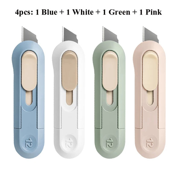 Deli Portable Mini Box Cutter Utility Knife, SK5 Metal Blades Box Open –  AOOKMIYA
