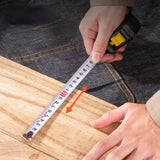 Deli Portable Thickened Tape Measure Retractable 3m Household Measuring Tape Automatic Locking Steel Tape Ruler Woodworking Tool