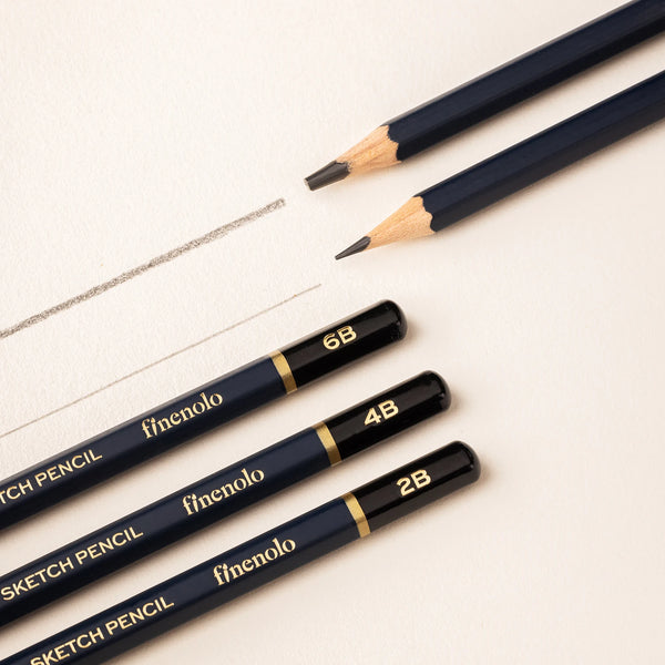 Deli Professional Sketch Pencils Set Charcoal Soft/Medium/Hard