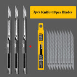 Deli Retractable Box Cutter 9mm 30 Degree Blade Utility Knife Carbon Steel Self-Locking Design Cutting Tools Wallpaper Carton