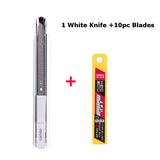 Deli Retractable Box Cutter Sharpness Utility Knife Cute Self-Locking Design нож Art Supplies School Office Stationery Accessori