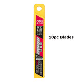 Deli Retractable Box Cutter Sharpness Utility Knife Cute Self-Locking Design нож Art Supplies School Office Stationery Accessori