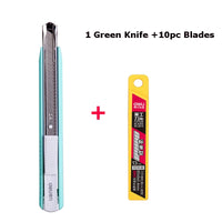 Deli Retractable Box Cutter Sharpness Utility Knife Cute Self-Locking Design нож Art Supplies School Office Stationery Accessori