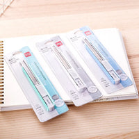 Deli Retractable Box Cutter Sharpness Utility Knife Cute Self-Locking Design нож Art Supplies School Office Stationery Accessori