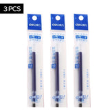 Deli Retractable Gel Pen TiP 0.5mm Black Blue color Writing Tools School Office supplies Stationery gel ink pens  EQ104