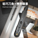 Deli Retractable Snap Off 18mm 9mm Wide Blade Utility Knife Box Cutter Art Knife,Auto Lock Carbon Steel Sharp Cutting Carton