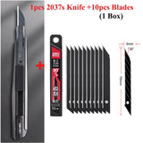 Deli Retractable Snap Off 18mm 9mm Wide Blade Utility Knife Box Cutter Art Knife,Auto Lock Carbon Steel Sharp Cutting Carton
