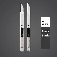 Deli Retractable Utility Knife Carbon Steel  Box Cutter 30°Small estilete profissional ferramenta Art Supplies Sharpness couteau